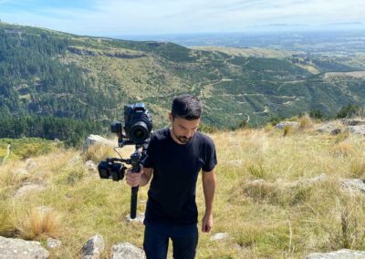 On location at the Port Hills
